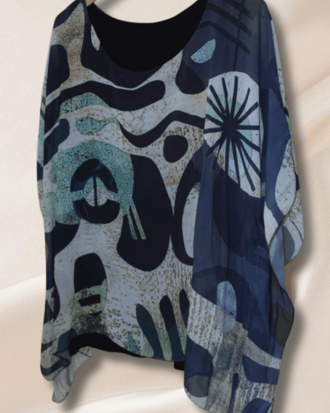 Blusa estampada de gasa