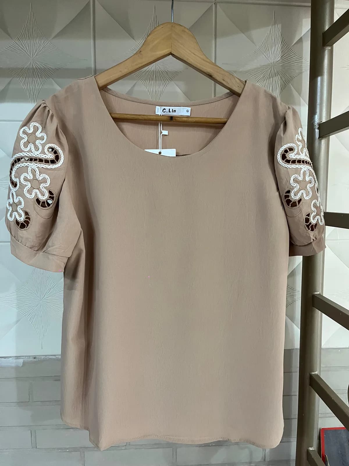 Blusa importada manga princesa